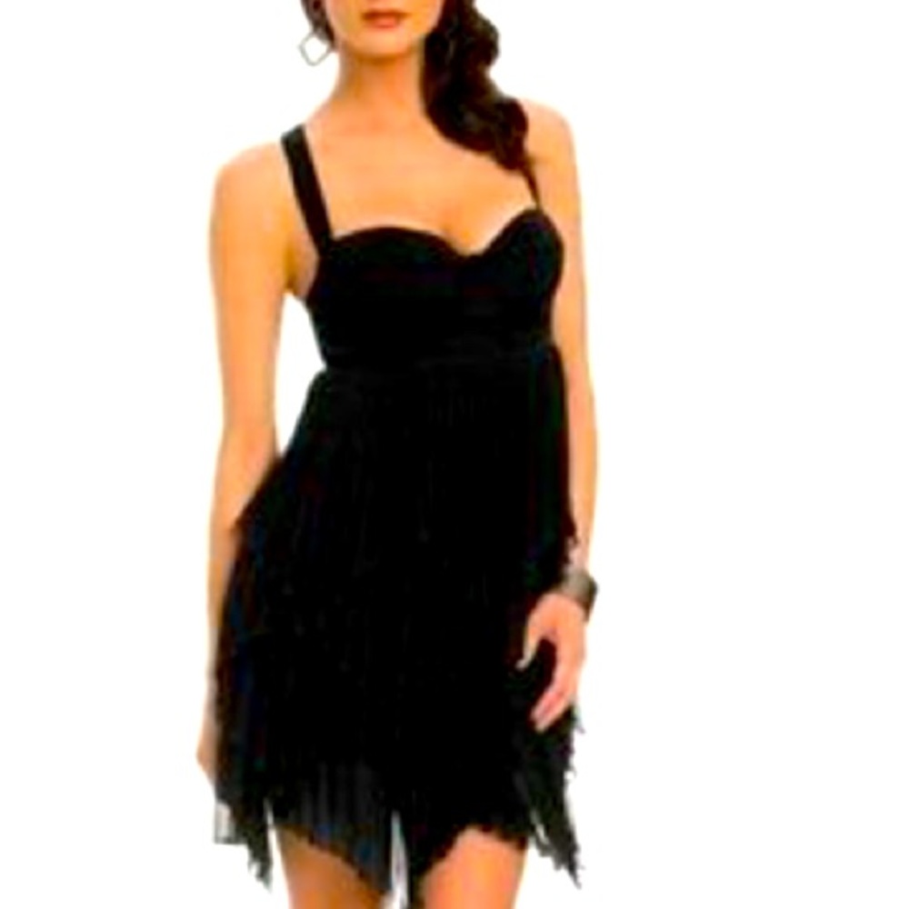 Marciano bustier chiffon dress